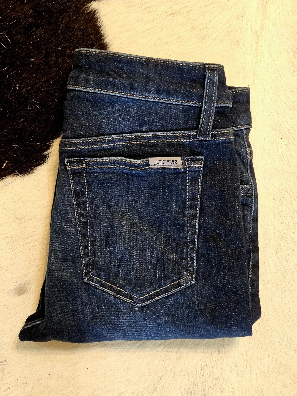 Joe's Jeans Dark Blue Ankle Crop Skinny Jeans Sz 27 - Picture 3 of 9